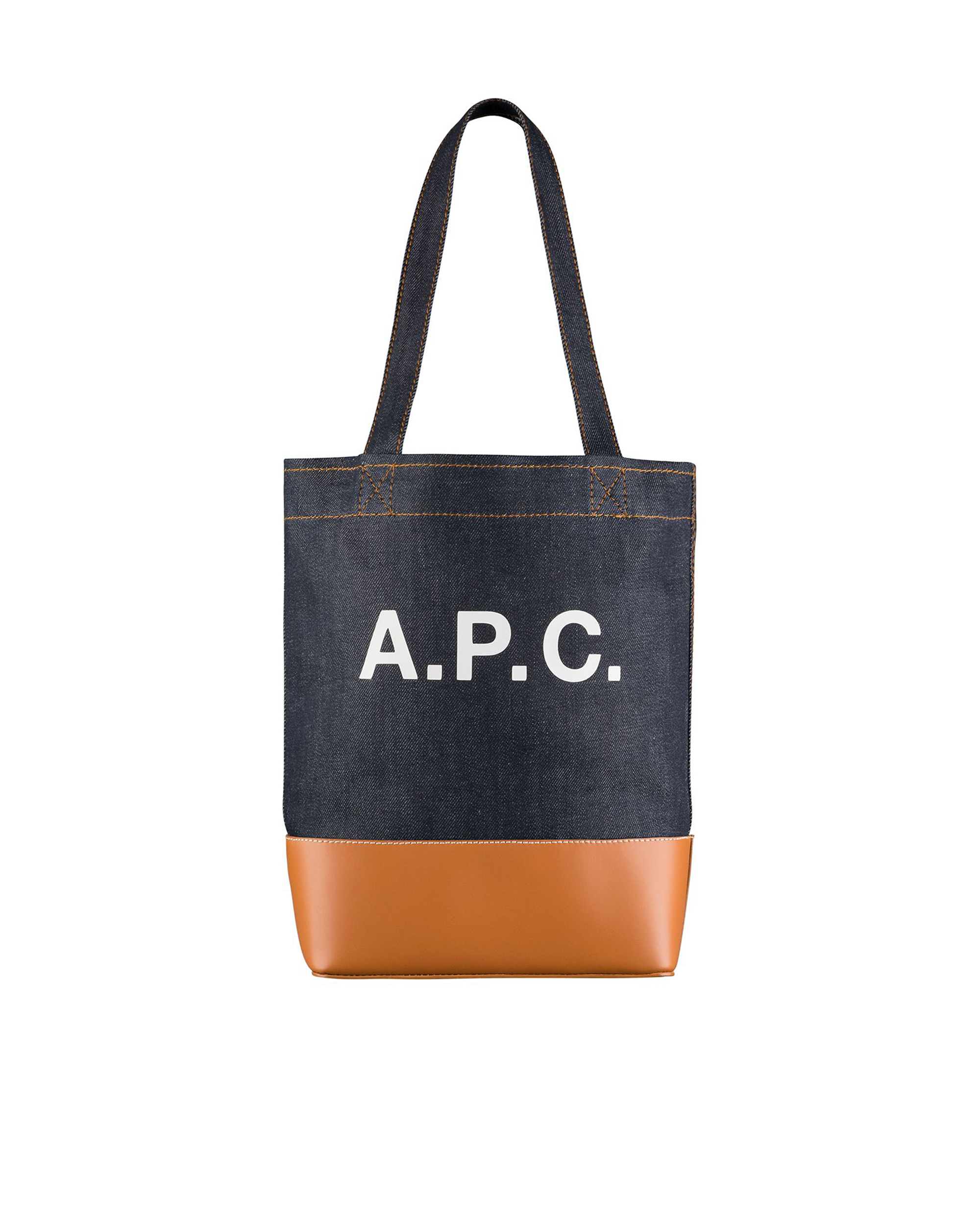 Shop Apc Tote Bag Axel Caramel In Caf
