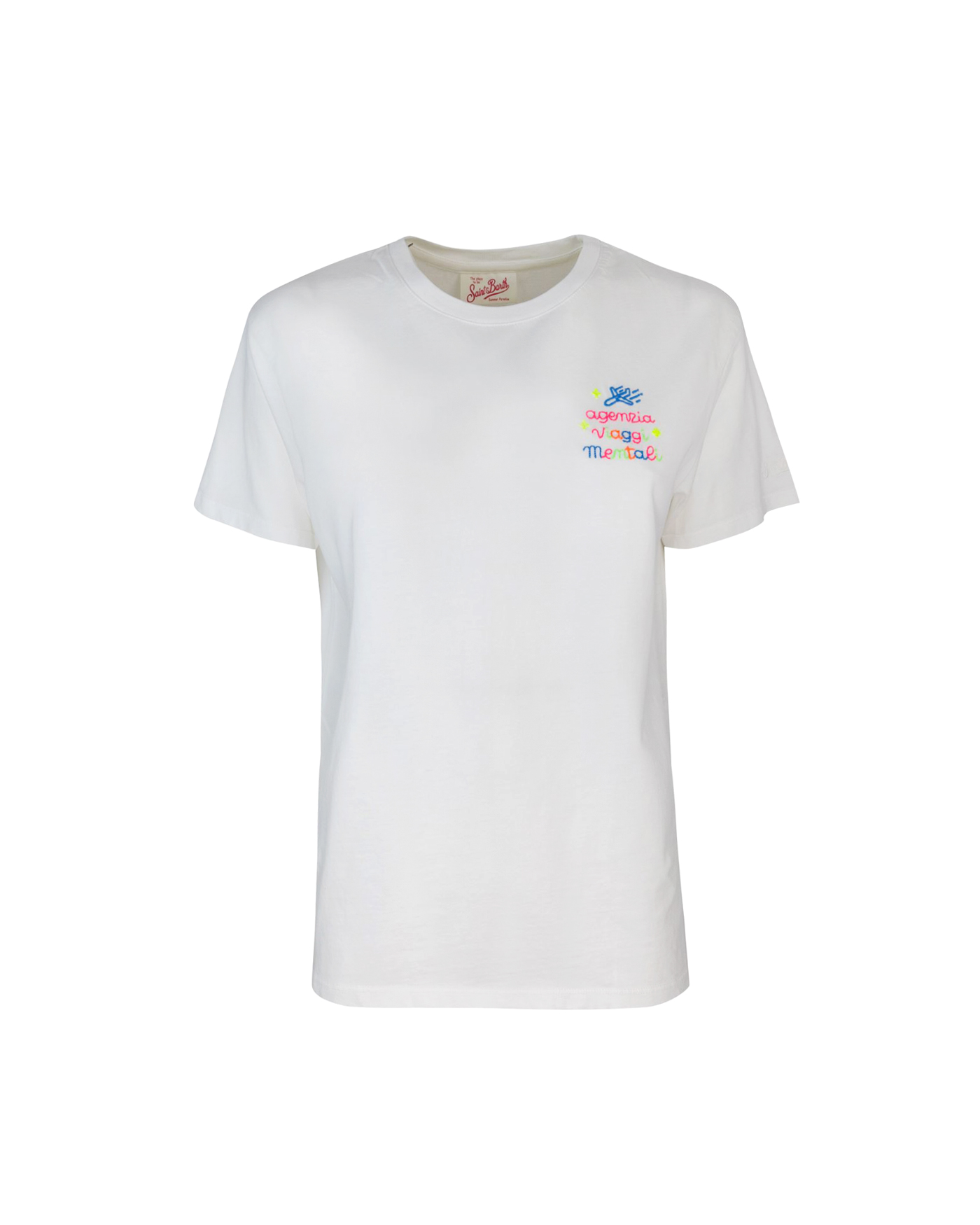 Shop Mc2 Saint Barth Mental Travel Agency T-shirt In 00563f