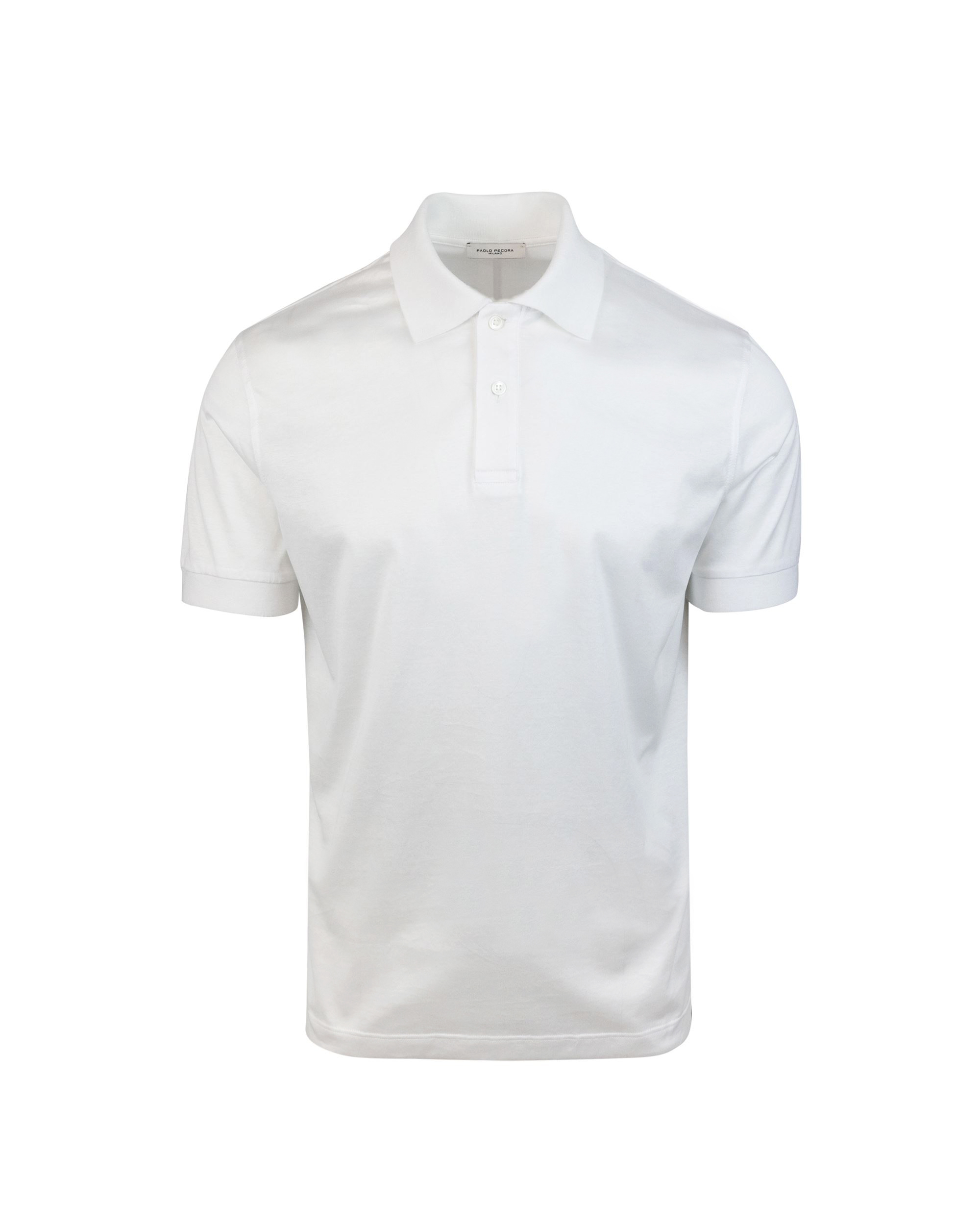Shop Paolo Pecora Lightweight Cotton Polo Shirt In 1101