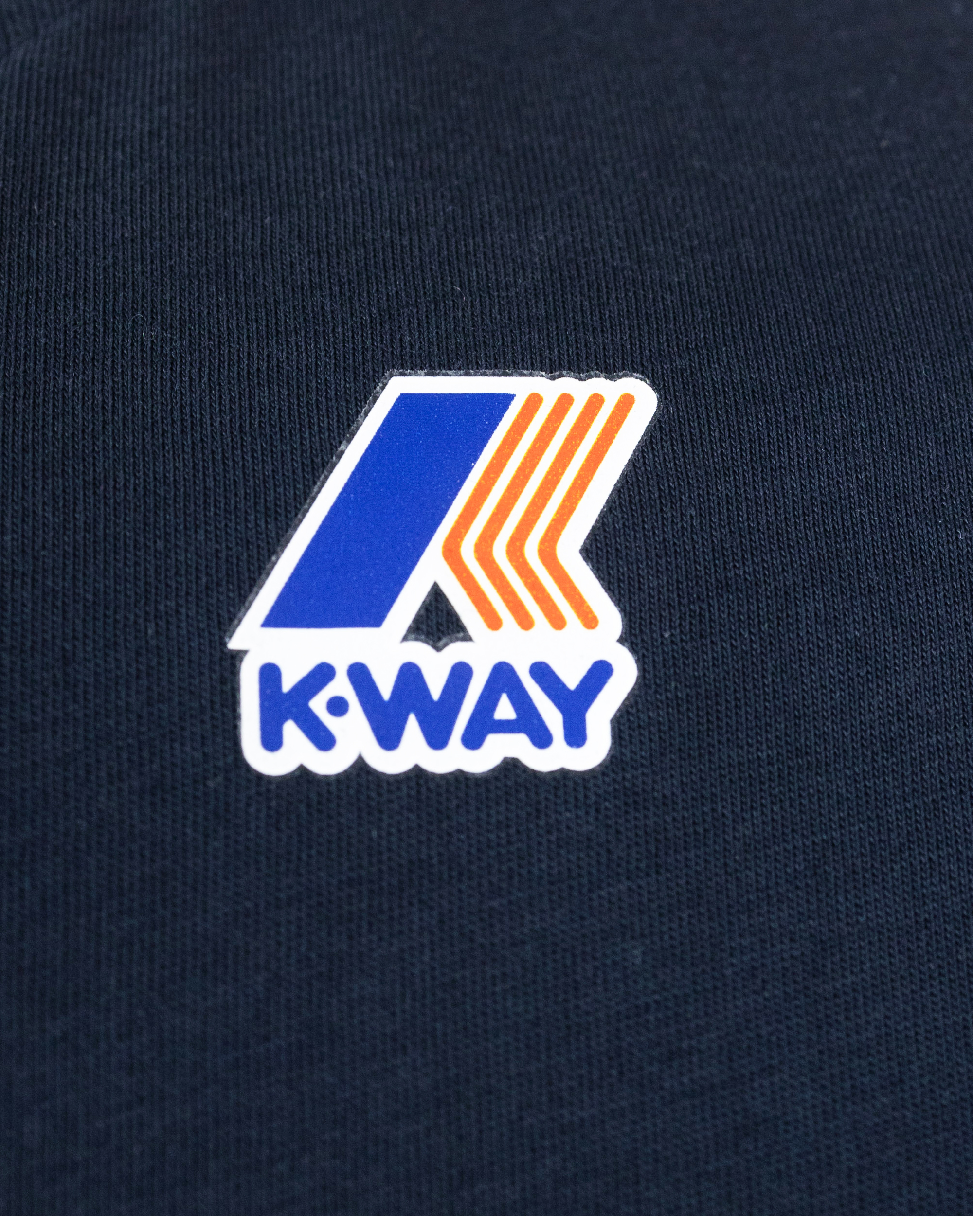 Shop K-way Le Vrai Edouard Blue Depht T-shirt In K89blue Depht