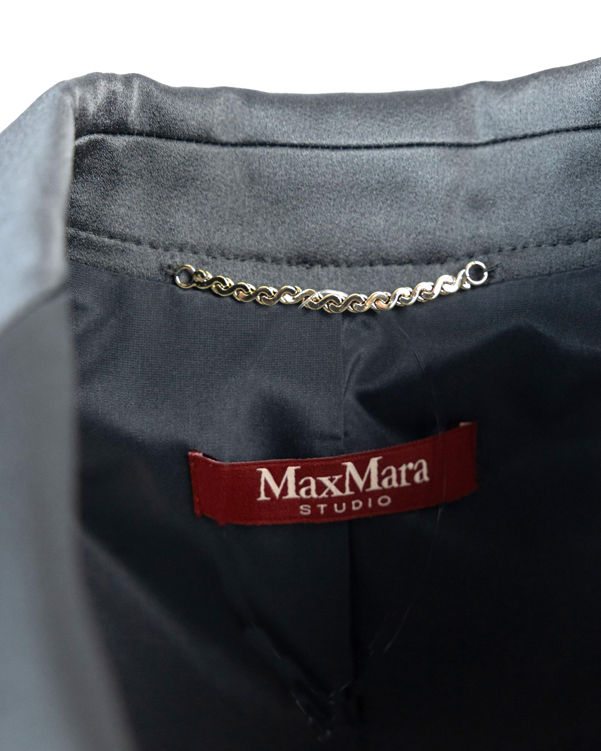 Shop Max Mara Teiera Blazer In Envers Satin In 041