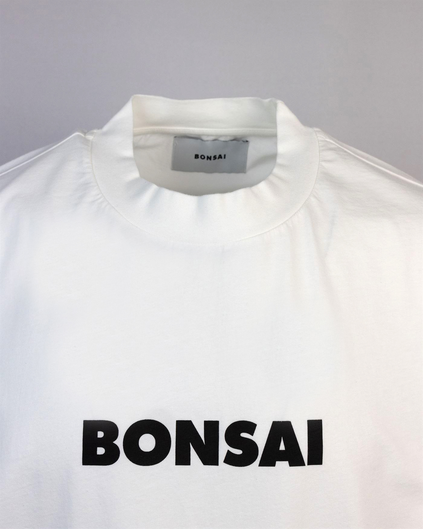 Shop Bonsai Clothing T-shirt Regular Logo Bianca In White