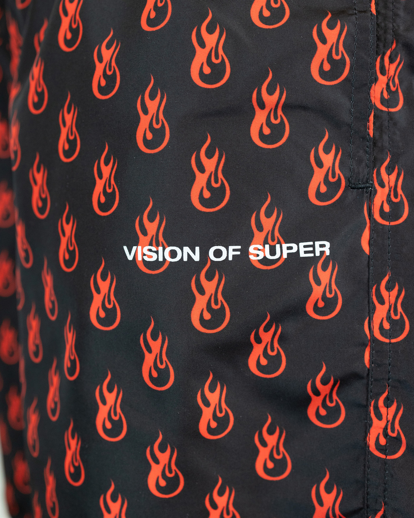 Shop Vision Of Super Iconic Red Flame Costume In Black