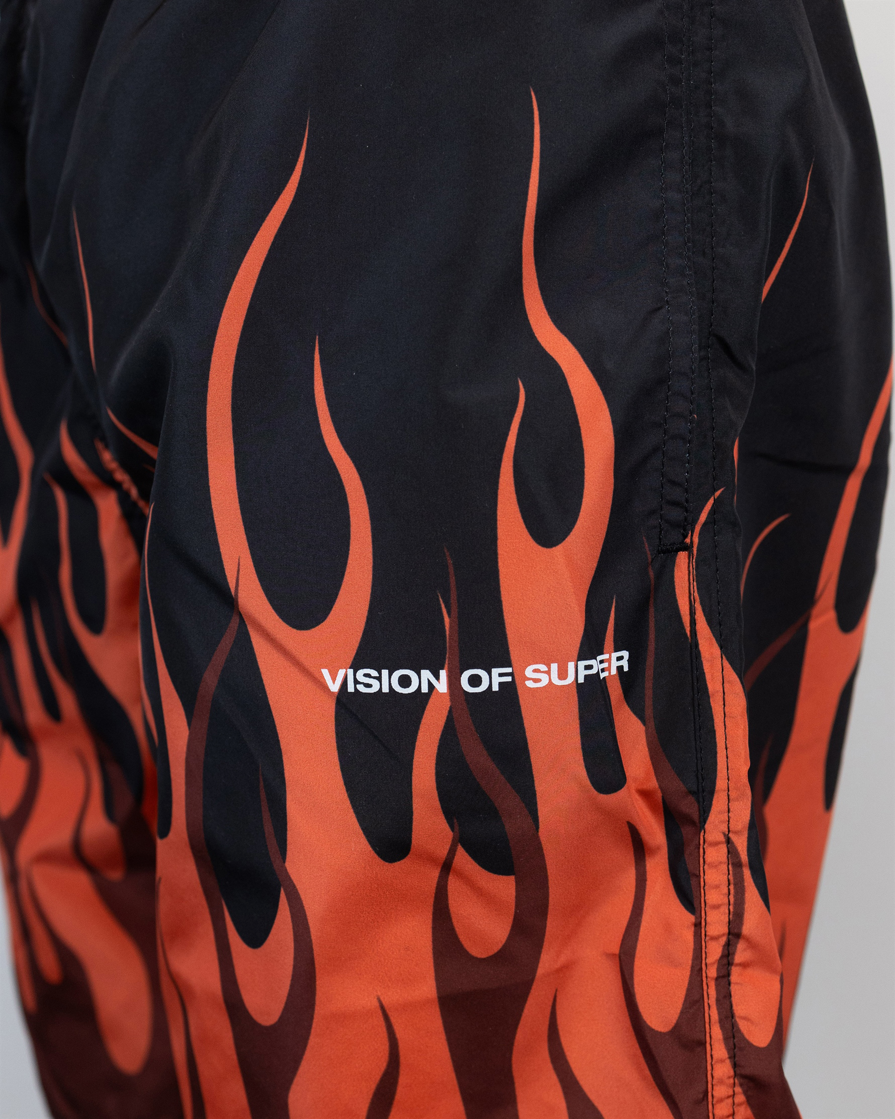 Shop Vision Of Super Double Red Flame Costume In Black