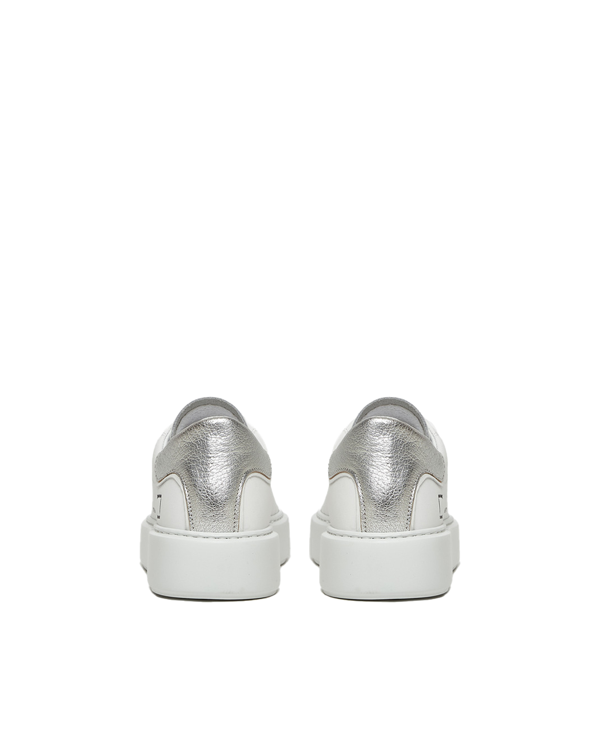 Shop Date Sneaker Sfera Laminated White Silver In White-silver
