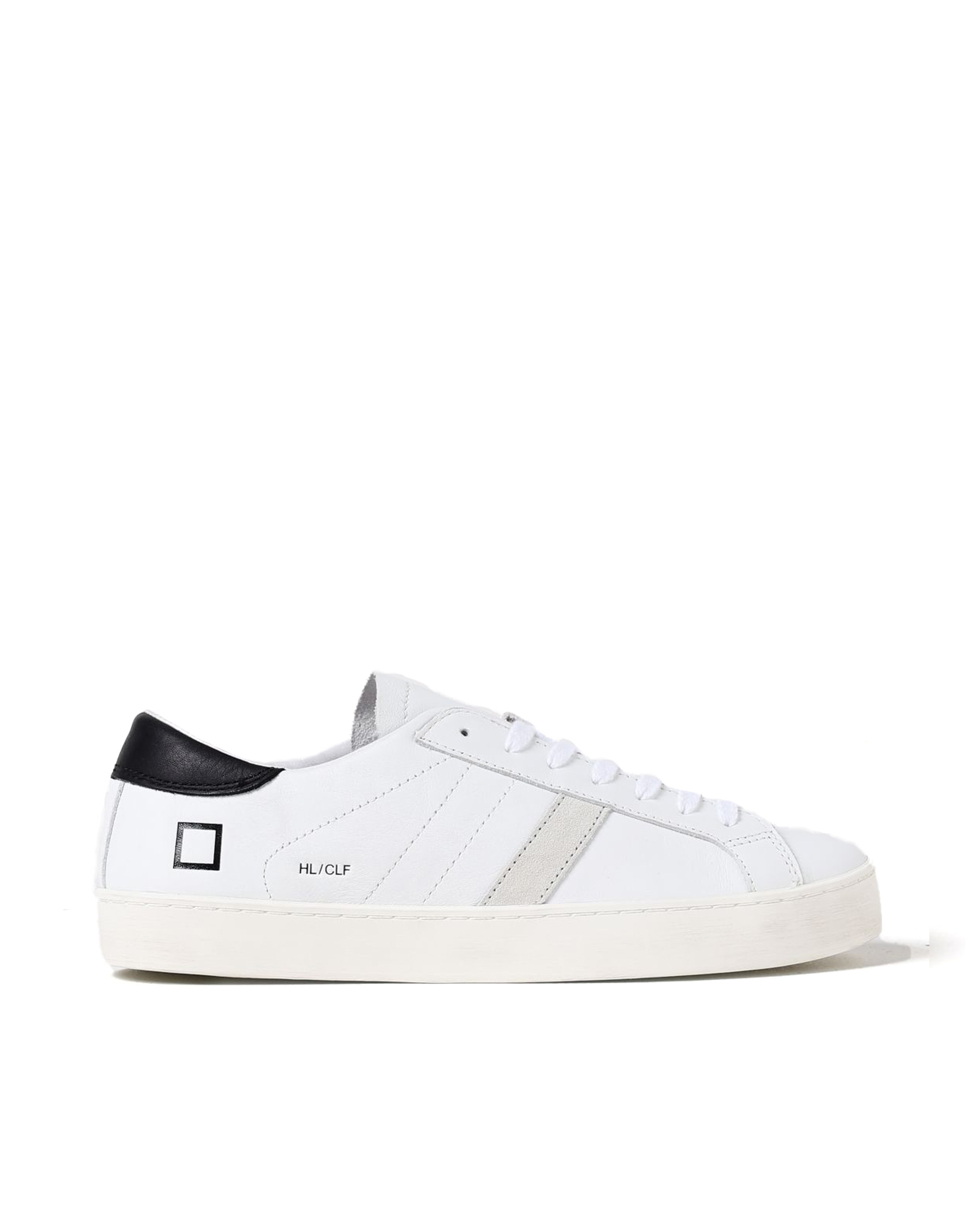 Shop Date Sneaker Hill Low Calf White Black In White-black