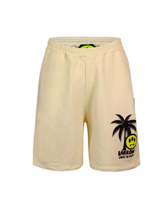 Bermuda shorts in cream fleece