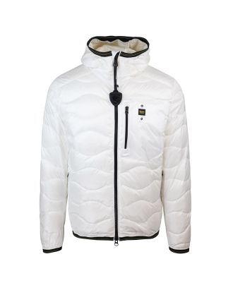 Short white Piuma padded jacket