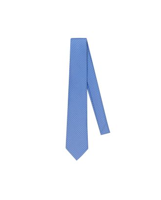 Cravatta jaquard azzurra