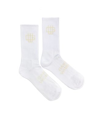 White socks with logo
