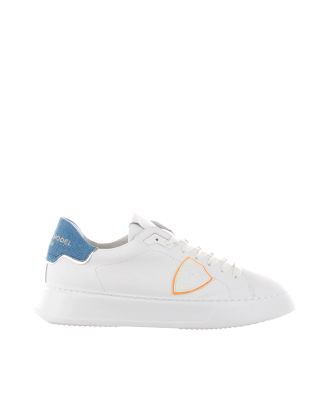 Sneakers Temple Low bianca e denim