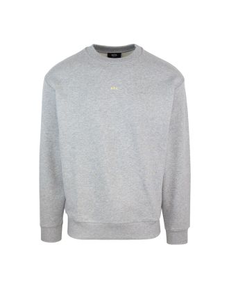 Gray micro logo boxy sweatshirt