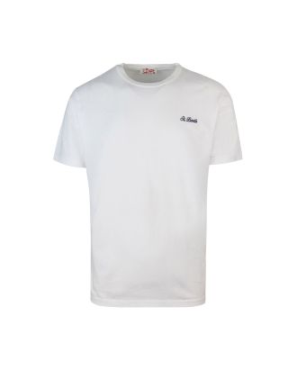 T-shirt Dover bianca con ricamo logo