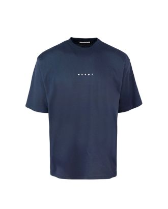 T-shirt in cotone biologico blu scuro