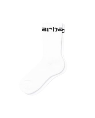 White/Black graphic logo socks