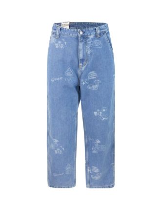 Stamp Pant blue