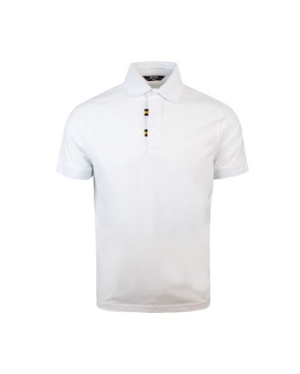 White Alderich Stretch polo shirt