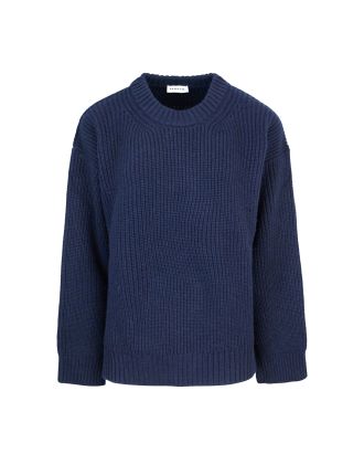 Maglione blu in lana