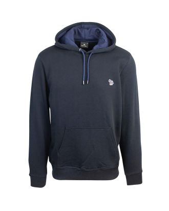 Felpa cappuccio navy con patch logo