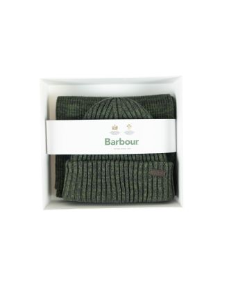 Gift set "Crimdon" olive green hat and scarf