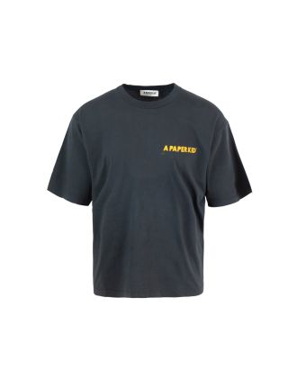 T-shirt oversize Nero Slavato