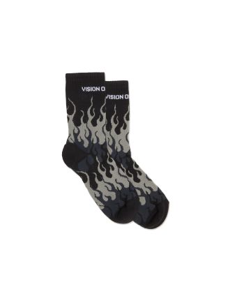 White flames socks