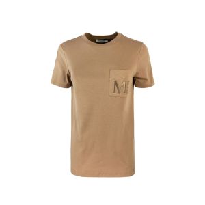 T-shirt Madera in maglia cammello