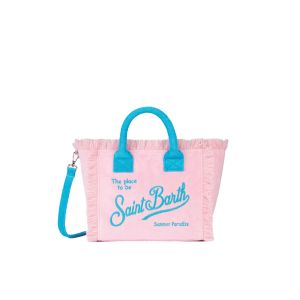 Colette sponge bag in pink and light blue