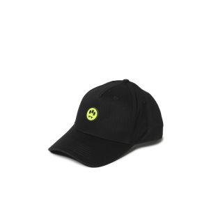 Cappellino nero con visiera e logo