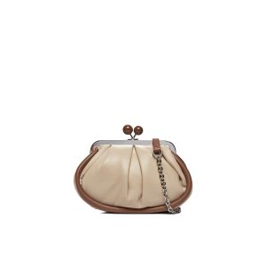 Phebe clutch bag in sand