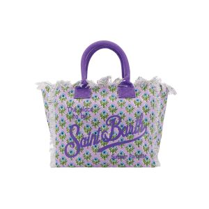 Lilac floral Vanity canvas bag